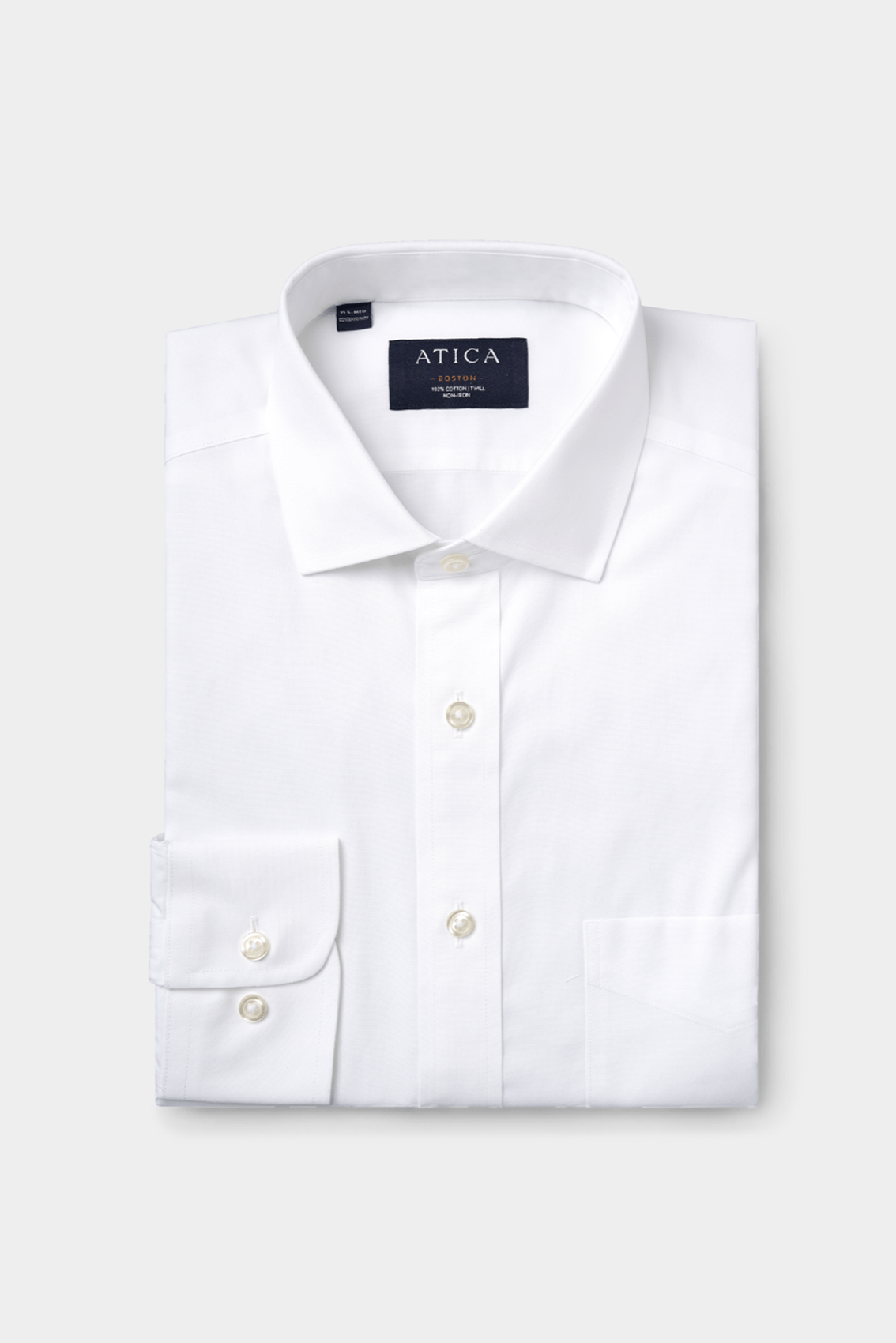 Boston White Pinpoint Shirt