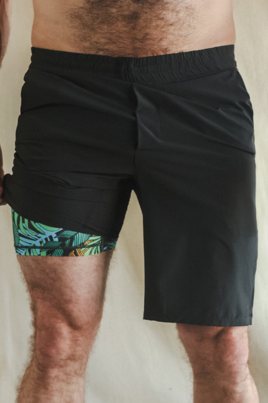 The Botanist | Tropical Leaves Ball Hammock® 9 Inch Athletic Shorts