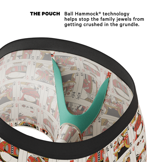 The Bottomless Blackjack | Vintage Playing Cards Ball Hammock® Pouch Underwear