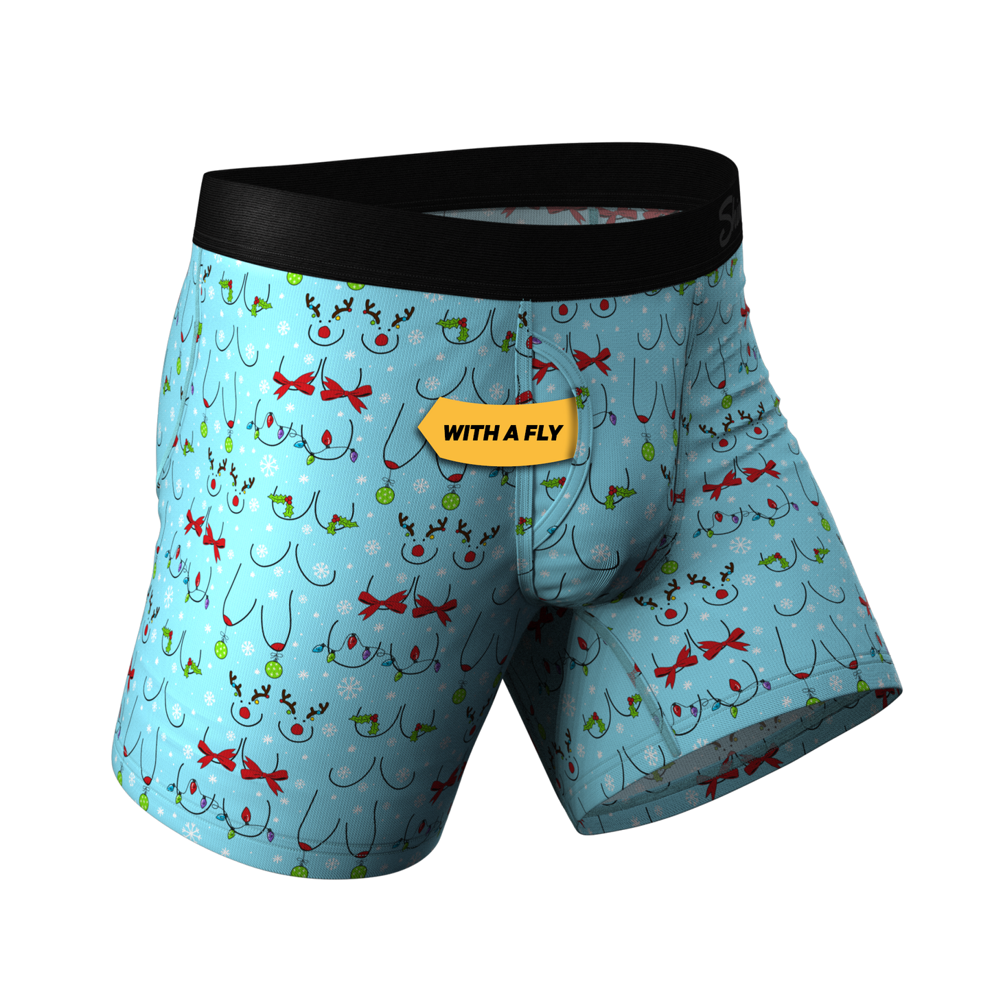 The Mistletots | Christmas Bust Ball Hammock® Pouch Underwear With Fly
