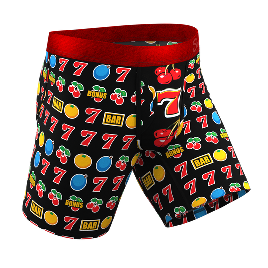 The Apex Jackpot | Slot Machine Long Leg Ball Hammock® Pouch Underwear With Fly