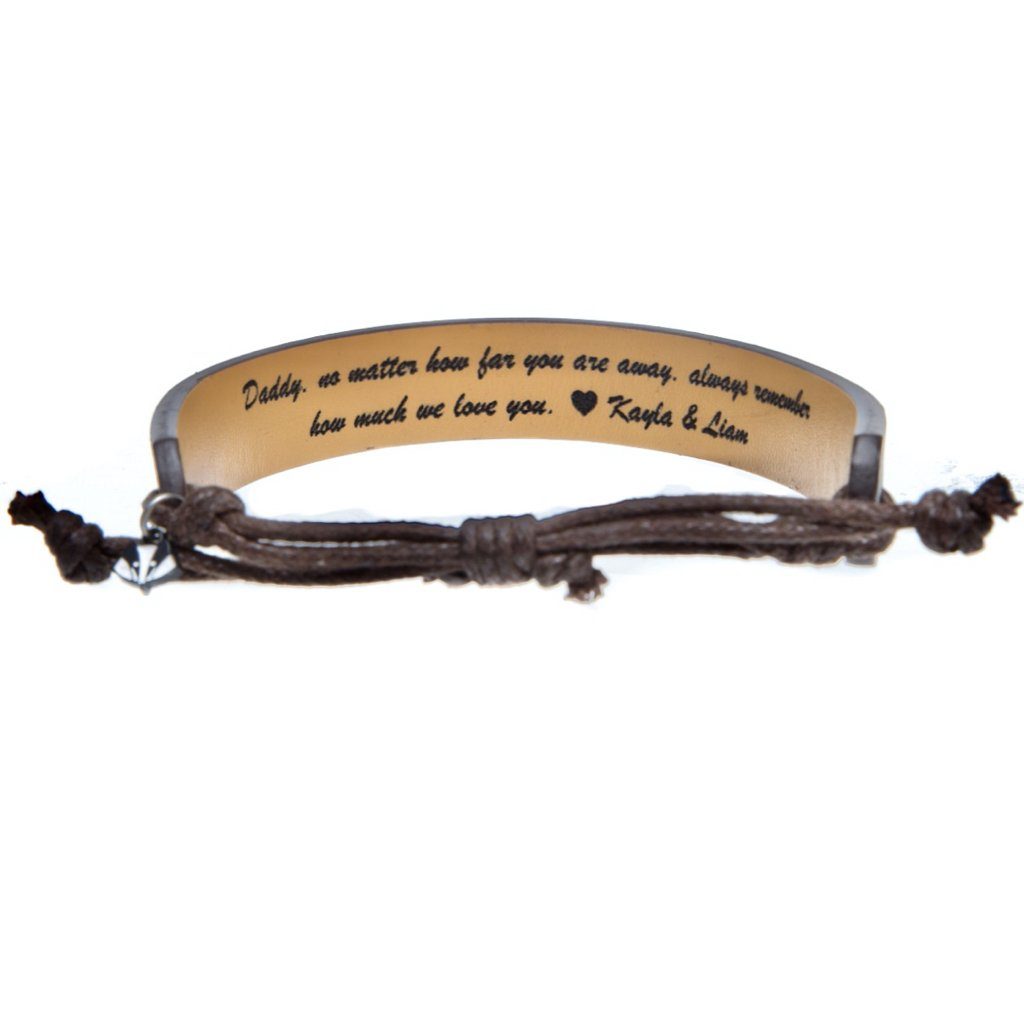 Personalized Leather Bracelet
