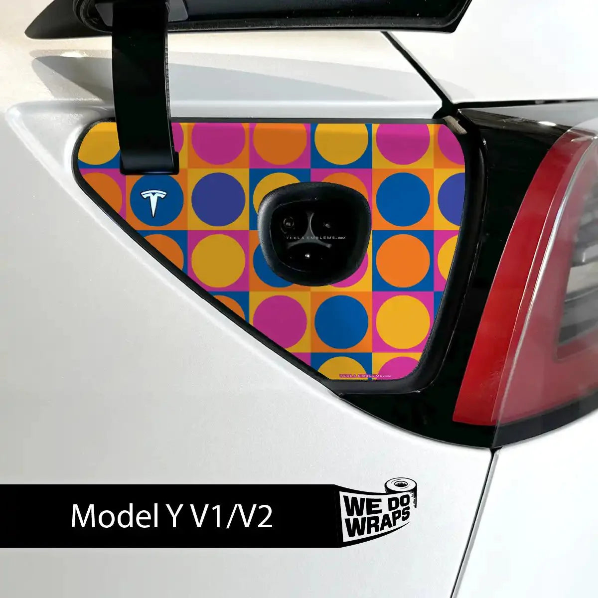 Bright Pop Tesla Charge Port Wrap | Model Y