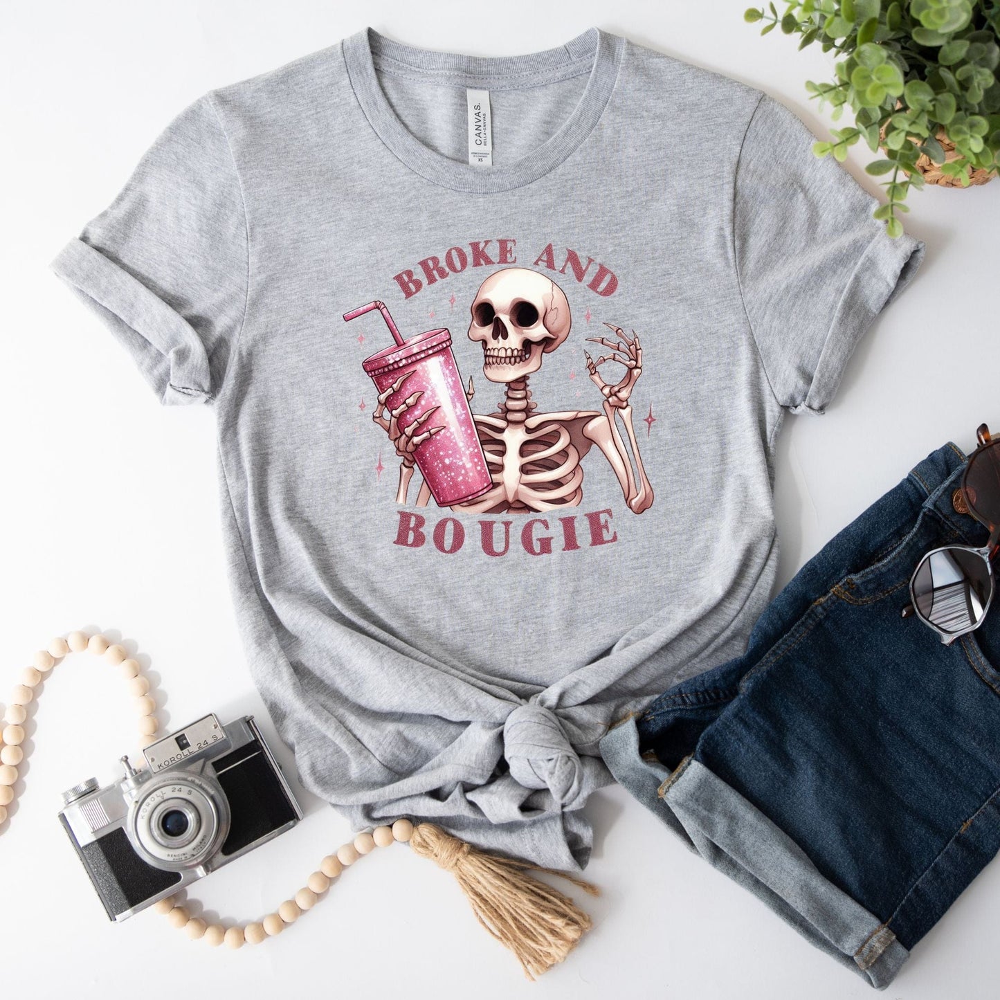 Broke and Bougie Skeleton T-Shirt