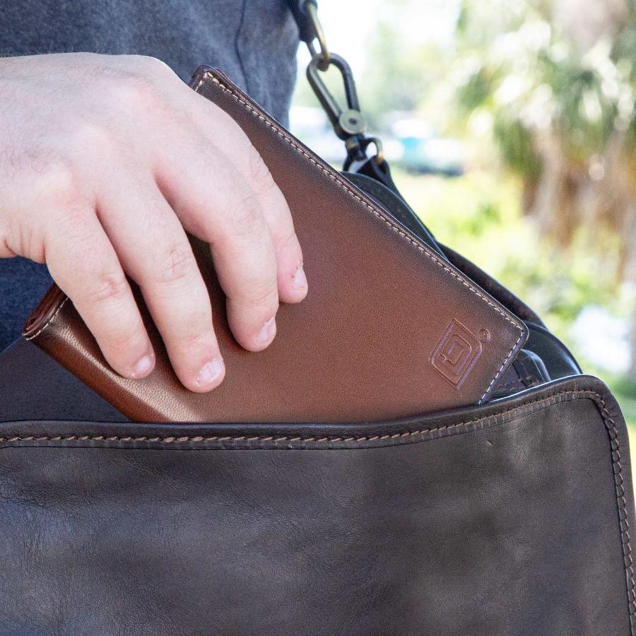 RFID Blocking Leather Passport Wallet