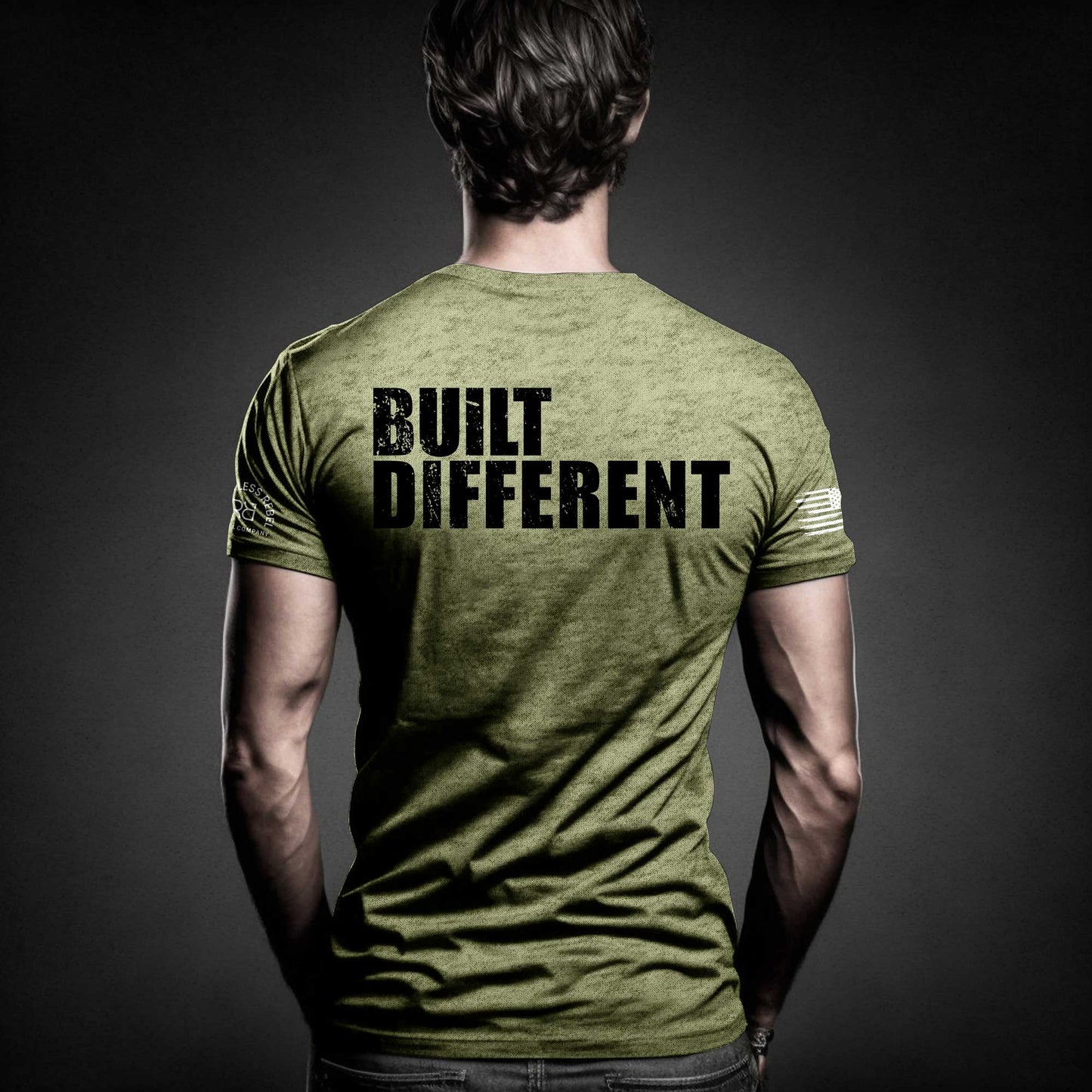 Built Different | Military Green | Premium Men's Tee