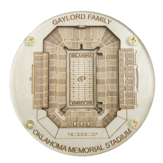 Norman, Oklahoma Coaster Art (Gaylord Family Oklahoma Memorial Stadium)