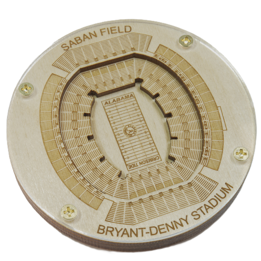 Tuscaloosa, Alabama Coaster Art (Saban Field at Bryant–Denny Stadium)