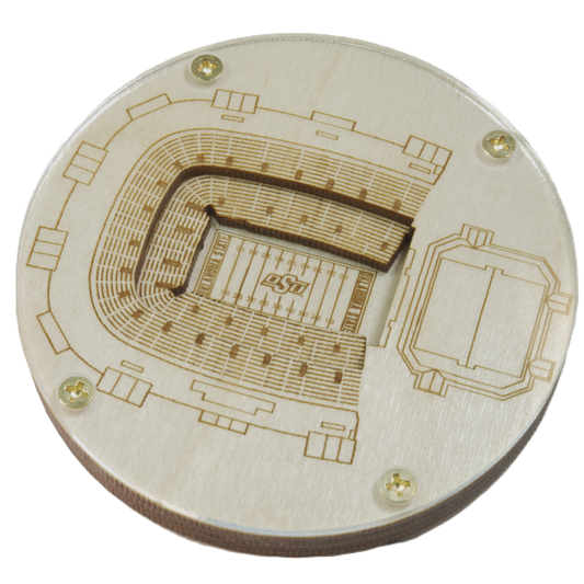 Stillwater, Oklahoma Coaster Art (Boone Pickens Stadium)