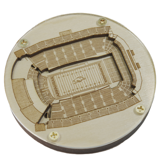 Fayetteville, Arkansas Coaster Art (Donald W. Reynolds Razorback Stadium)