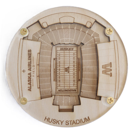 Seattle, Washington Coaster Art (Husky Stadium)