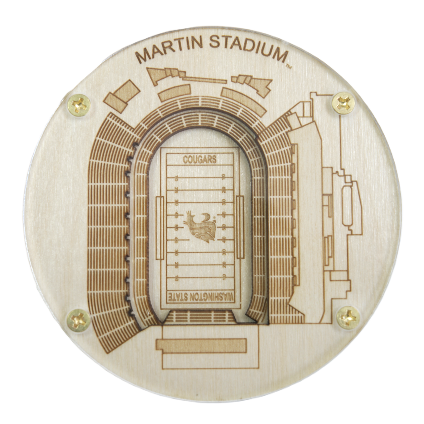 Pullman, Washington Coaster Art (Martin Stadium)