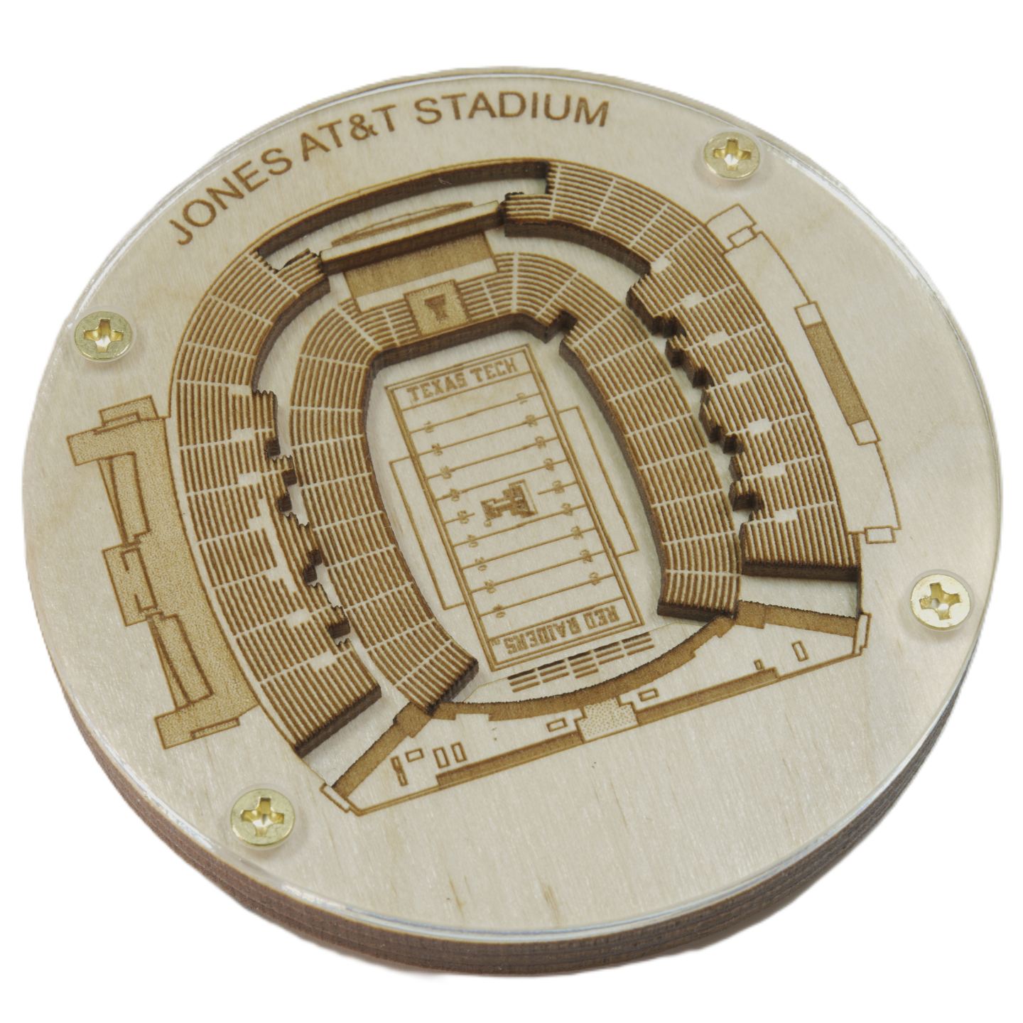Lubbock, Texas Coaster Art (Jones AT&T Stadium)