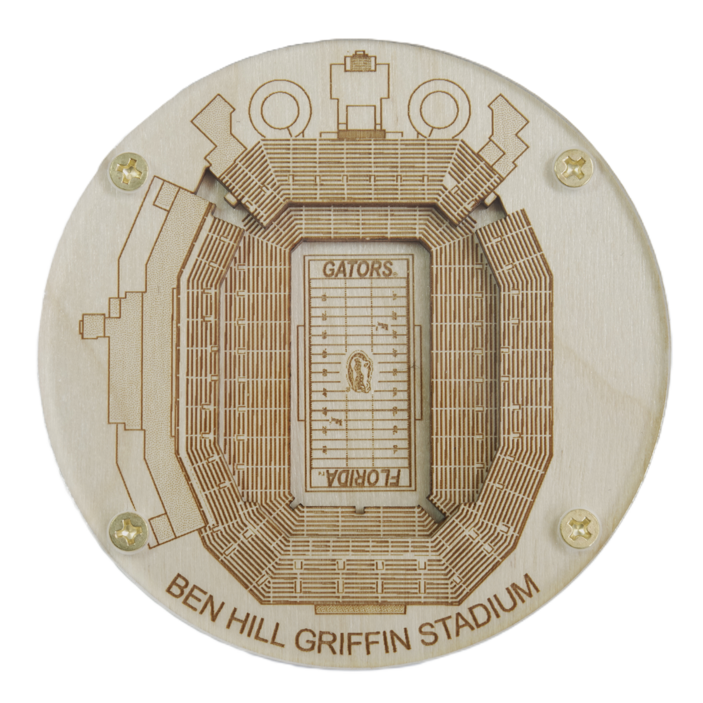 Gainesville, Florida Coaster Art (Ben Hill Griffin Stadium)