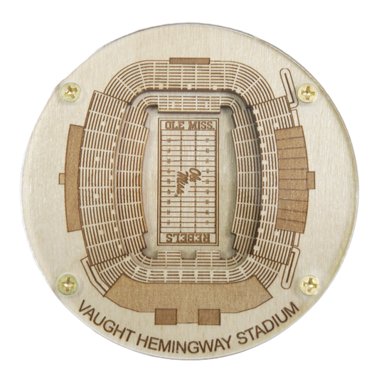 Oxford, Mississippi Coaster Art (Vaught–Hemingway Stadium)