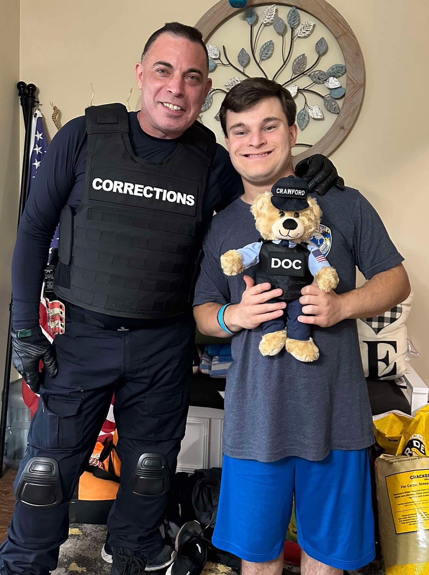 C.O Cuddles Corrections Officer Bear