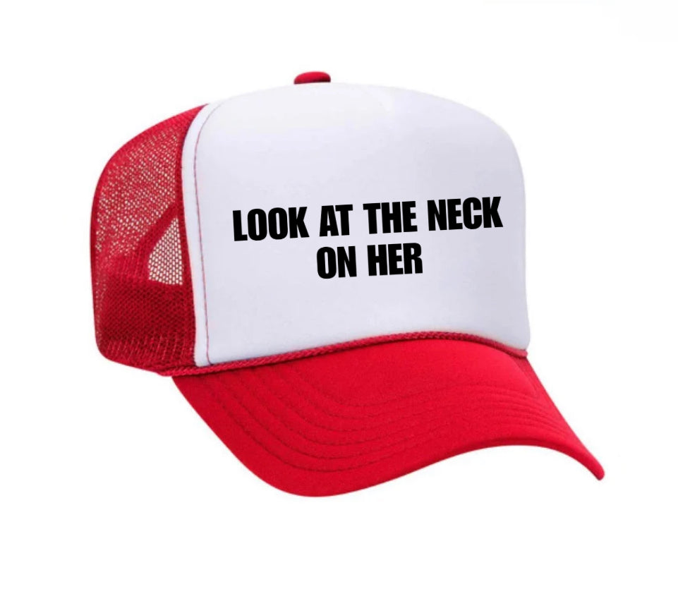 Look At The Neck On Her Trucker Hat