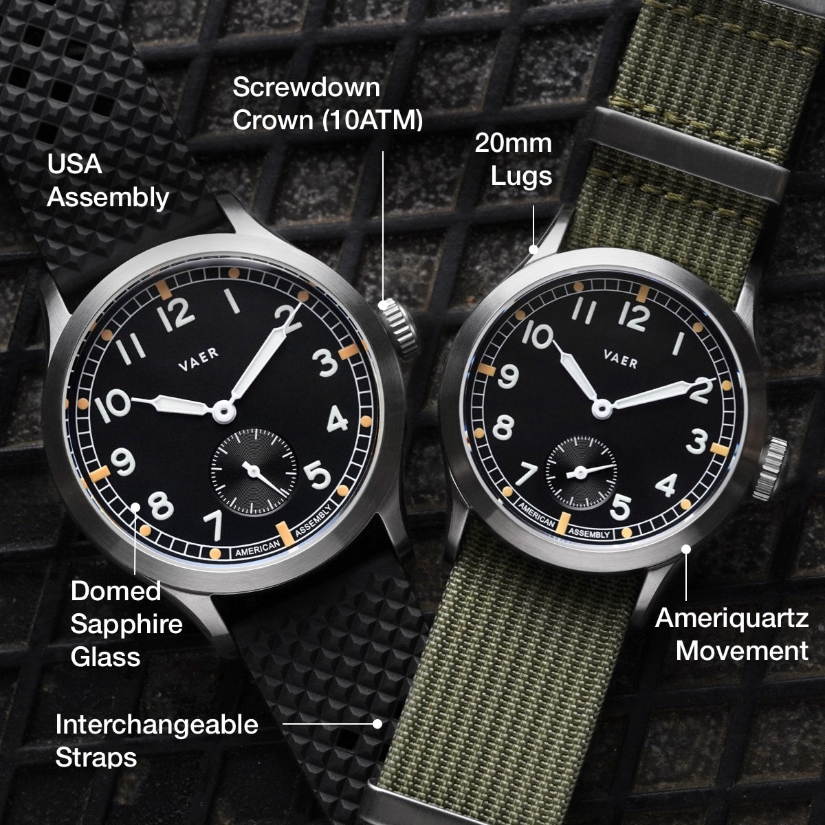 C5 Dirty Dozen - 40mm Ameriquartz