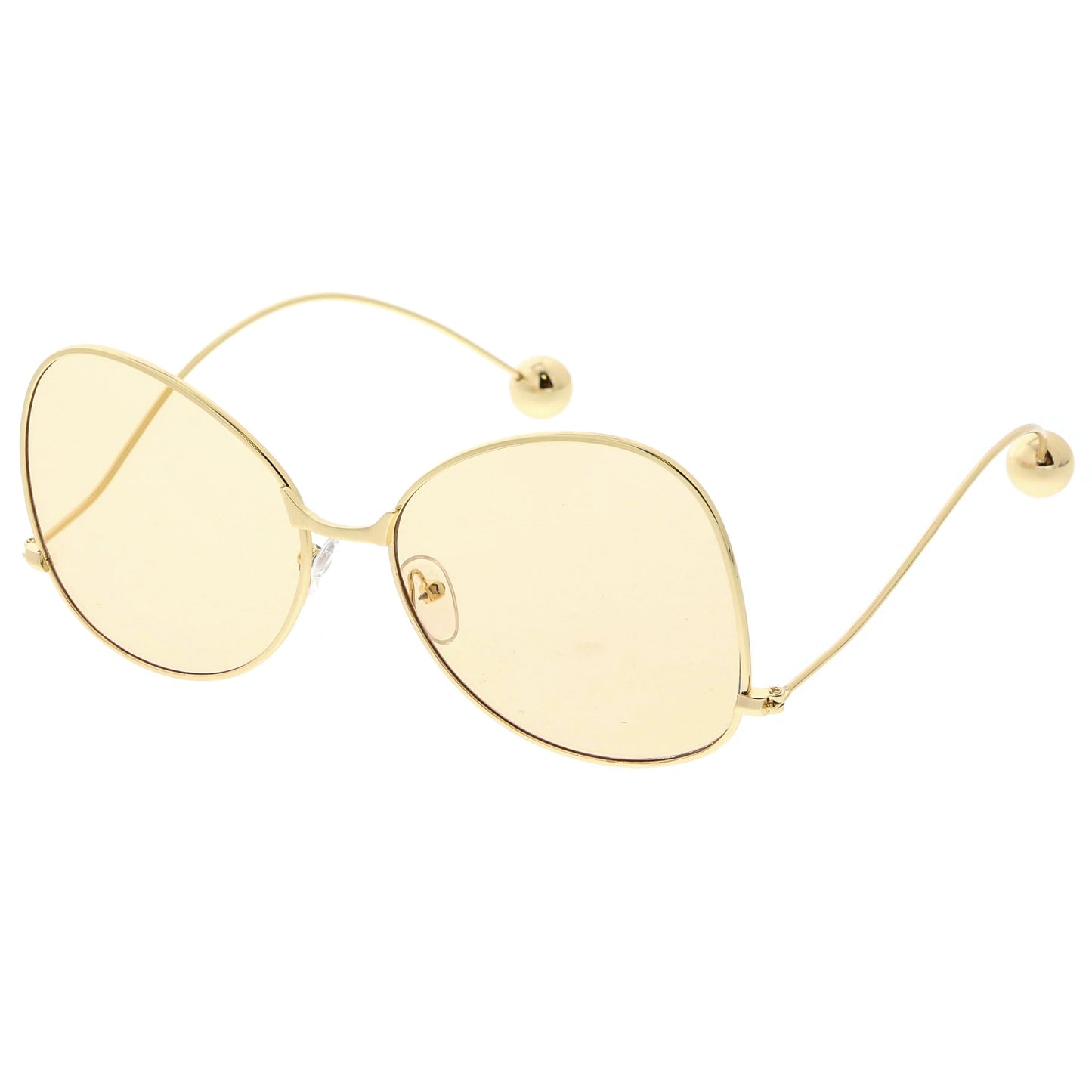 Women's Retro Oversize Butterfly Shape Color Tone Lens Sunglasses C443