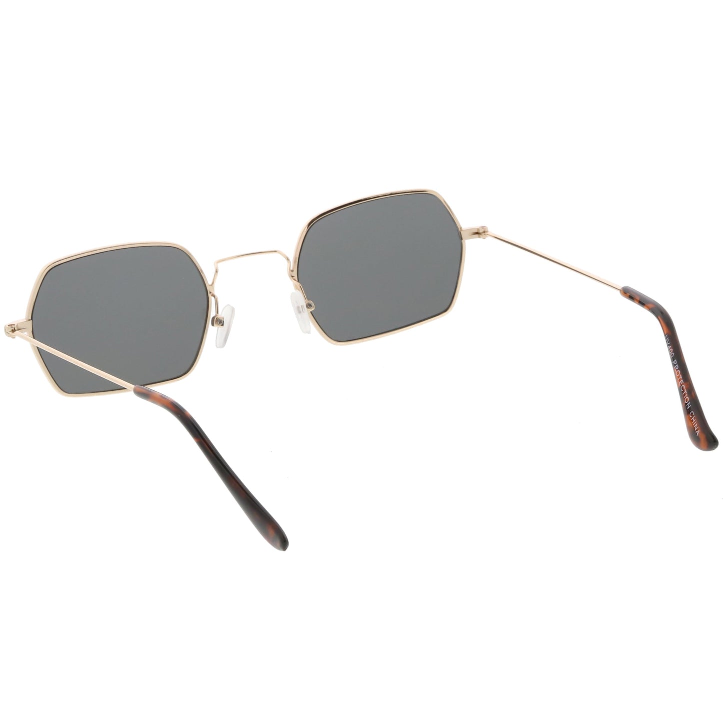 Ultra Slim Metal Hexagon Geometric Sunglasses C633