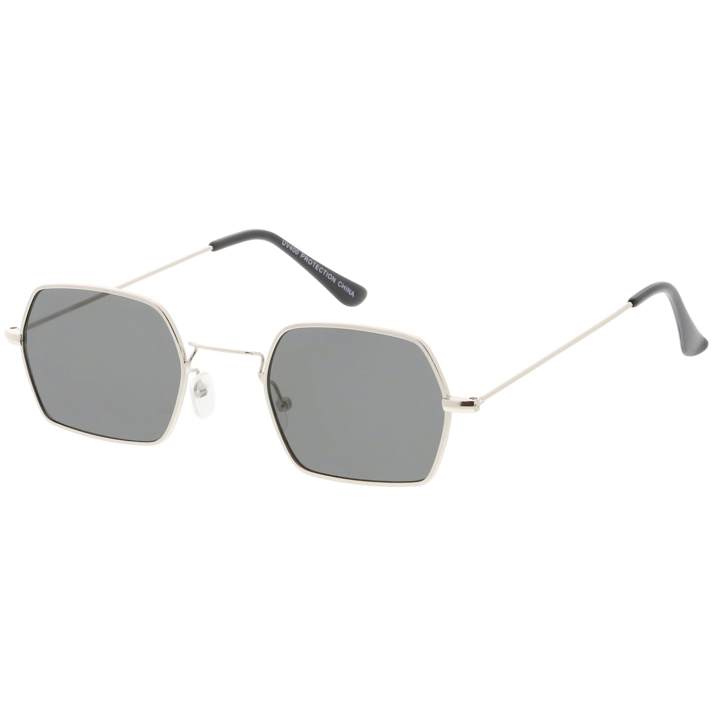 Ultra Slim Metal Hexagon Geometric Sunglasses C633