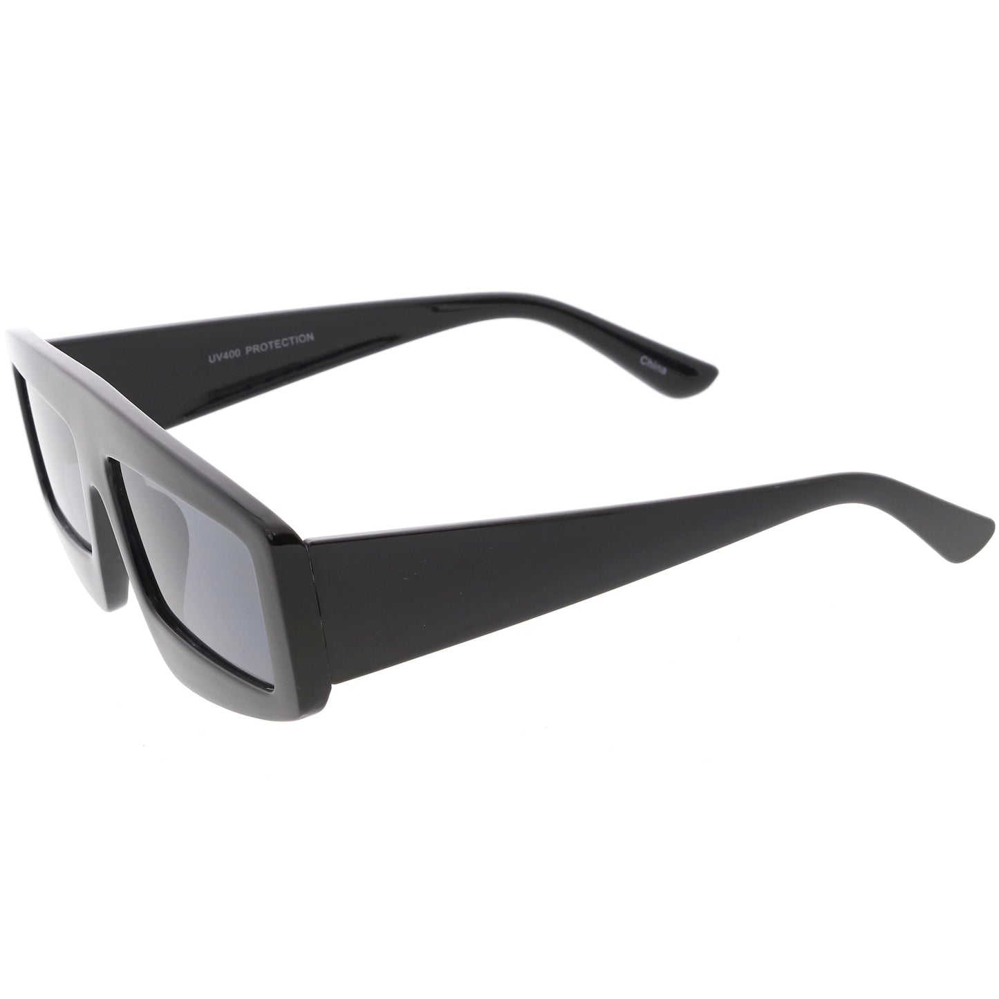 Futuristic Retro Rectangle Block Flat Lens Sunglasses C752