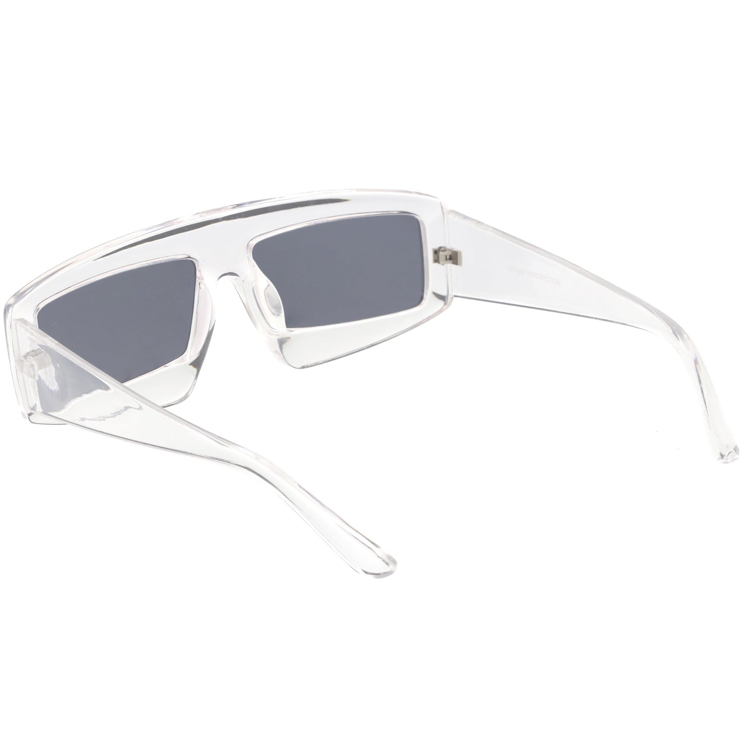 Futuristic Retro Rectangle Block Flat Lens Sunglasses C752