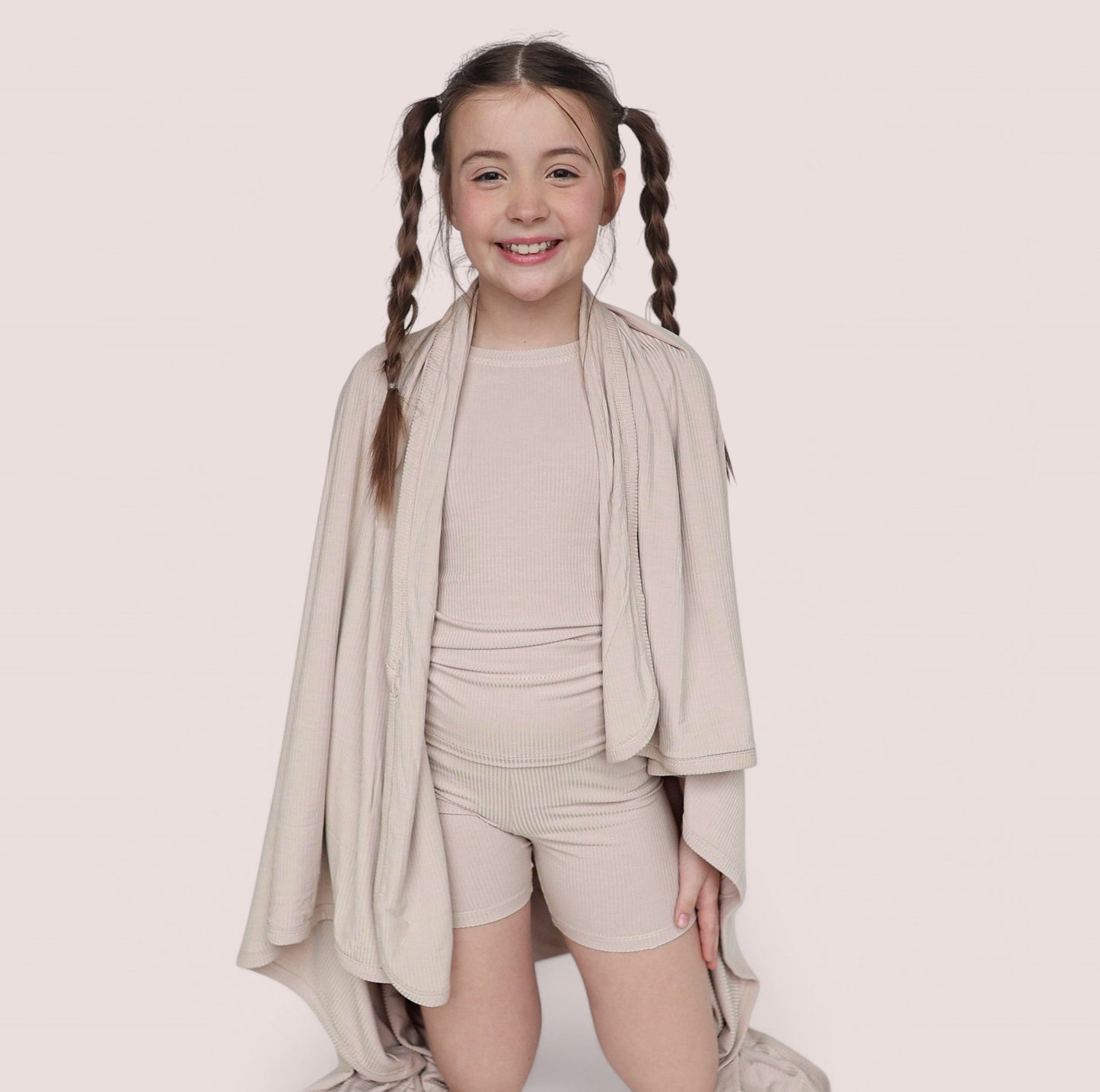 TOTALLY TAN RIB DREAM SHORT SET