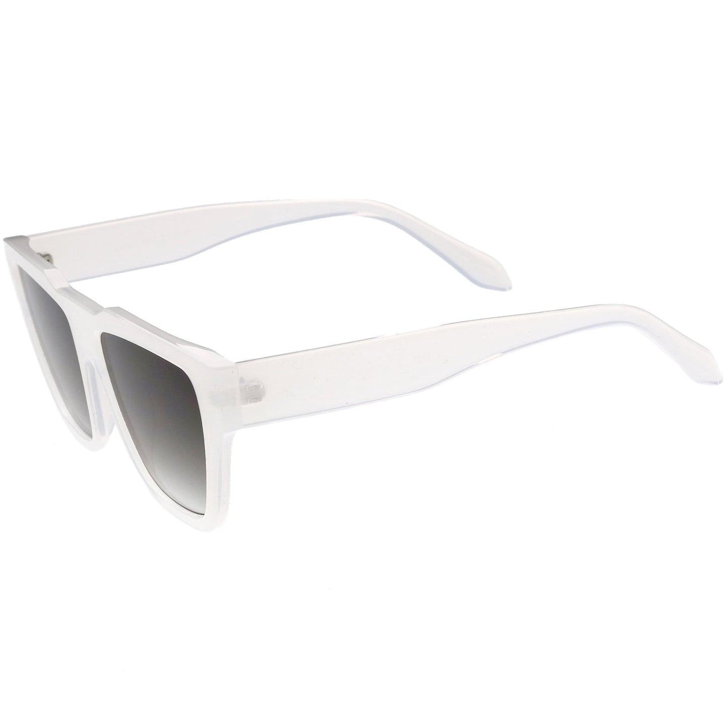 Retro Modern Horned Rim Flat Top Square Aviator Sunglasses C920