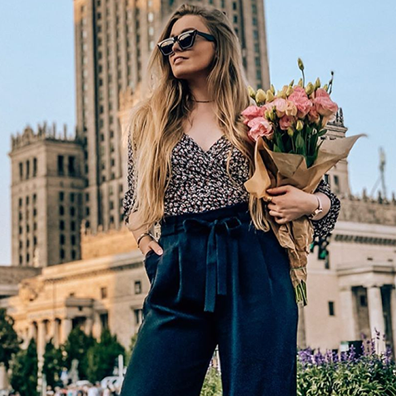 Women's Retro Oversize Wide Pointed Cat Eye Sunglasses C921