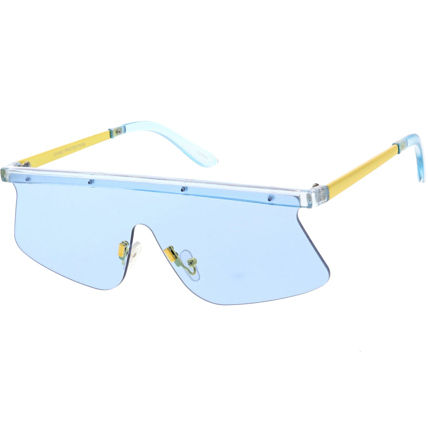 Retro Modern Blade Cut Shield Sports Sunglasses C941