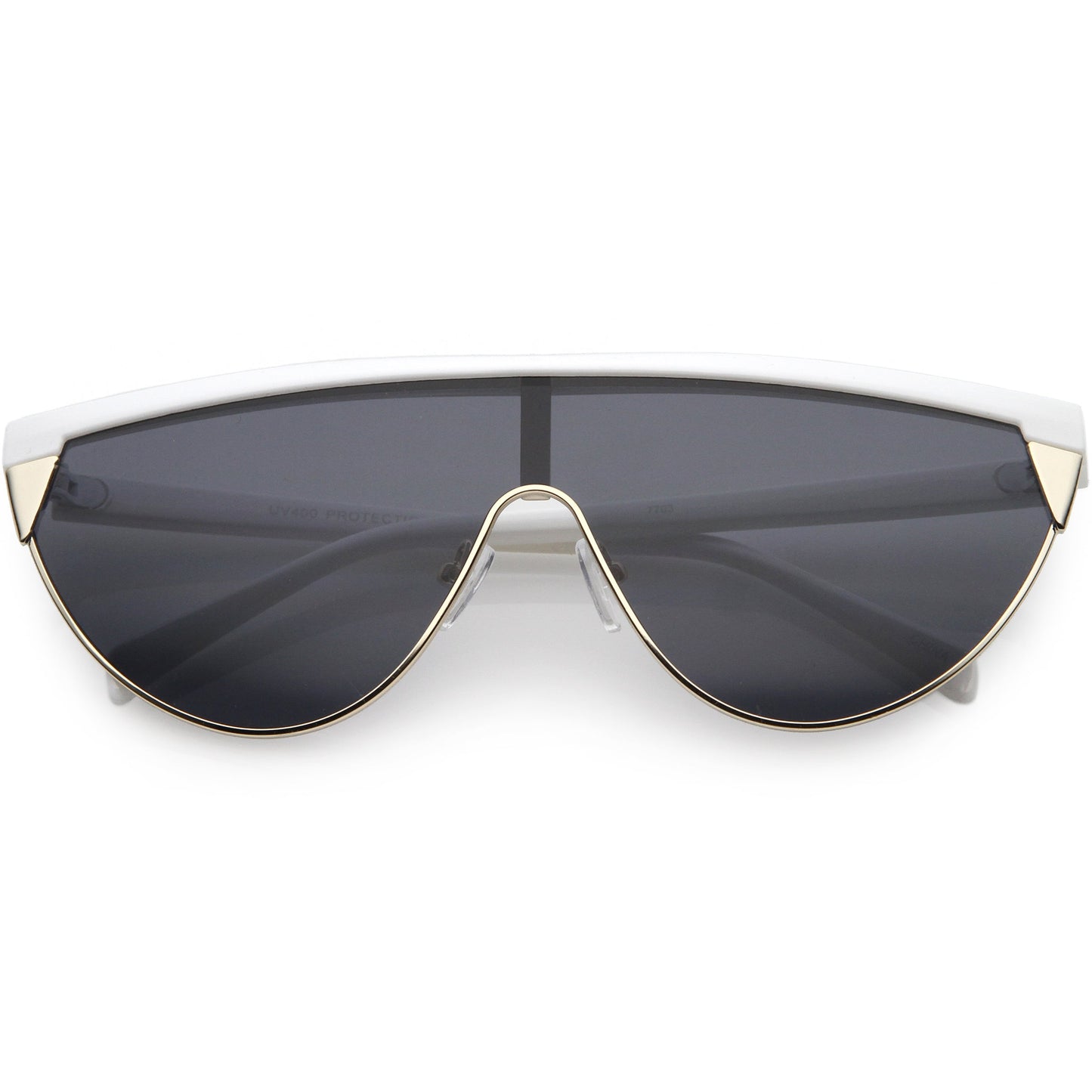 Retro Futuristic Flat Top Mono Shield Blade Sunglasses C953