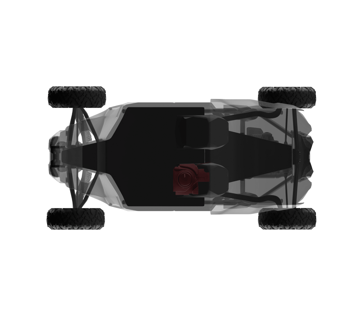 Can-Am Maverick X3 12" Under Seat Subwoofer Enclosure Driver Side - PSW12.4D Shallow Water Resistant Subwoofer Included