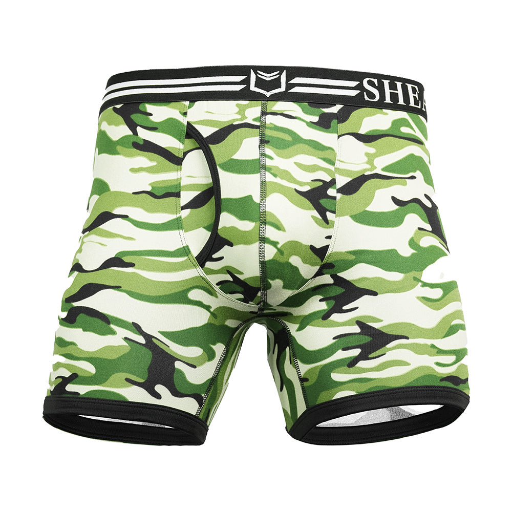 SHEATH 4.0 Polyester Camo Men's Pouch Boxer Brief 5"