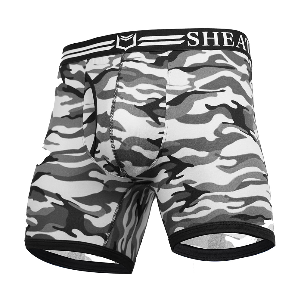 SHEATH 4.0 Polyester Camo Men's Pouch Boxer Brief 5"