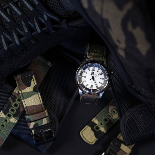 Camouflage Crafted Canvas Watch Band