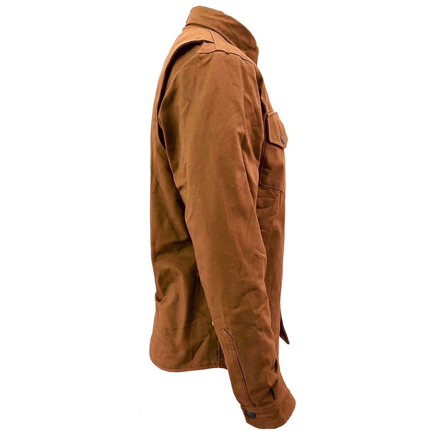 Protective Canvas Jacket for Men - Light Brown with Pads