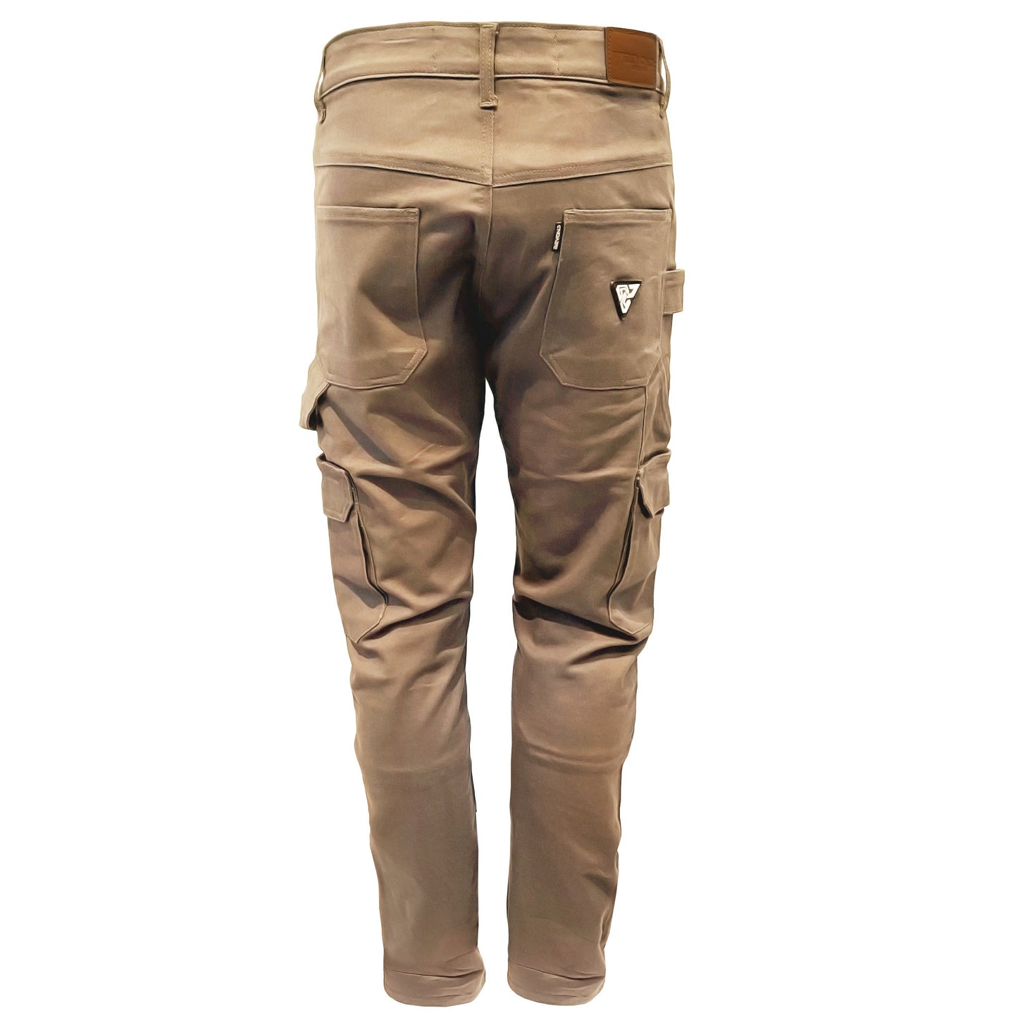 Straight Leg Cargo Pants - Khaki Solid