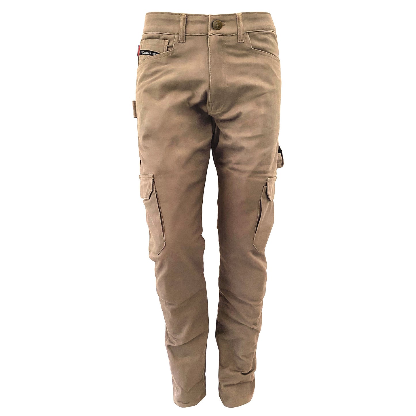 Straight Leg Cargo Pants - Khaki Solid