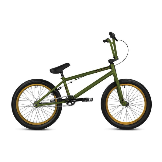 DK Six Pack 20″ Complete BMX Bike - Olive/Gold