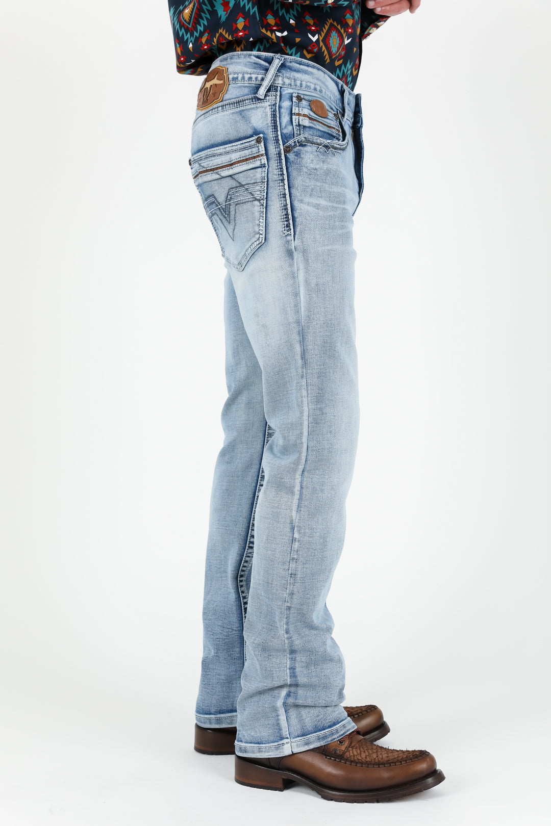 Holt Men's Light Blue Boot Cut Jeans