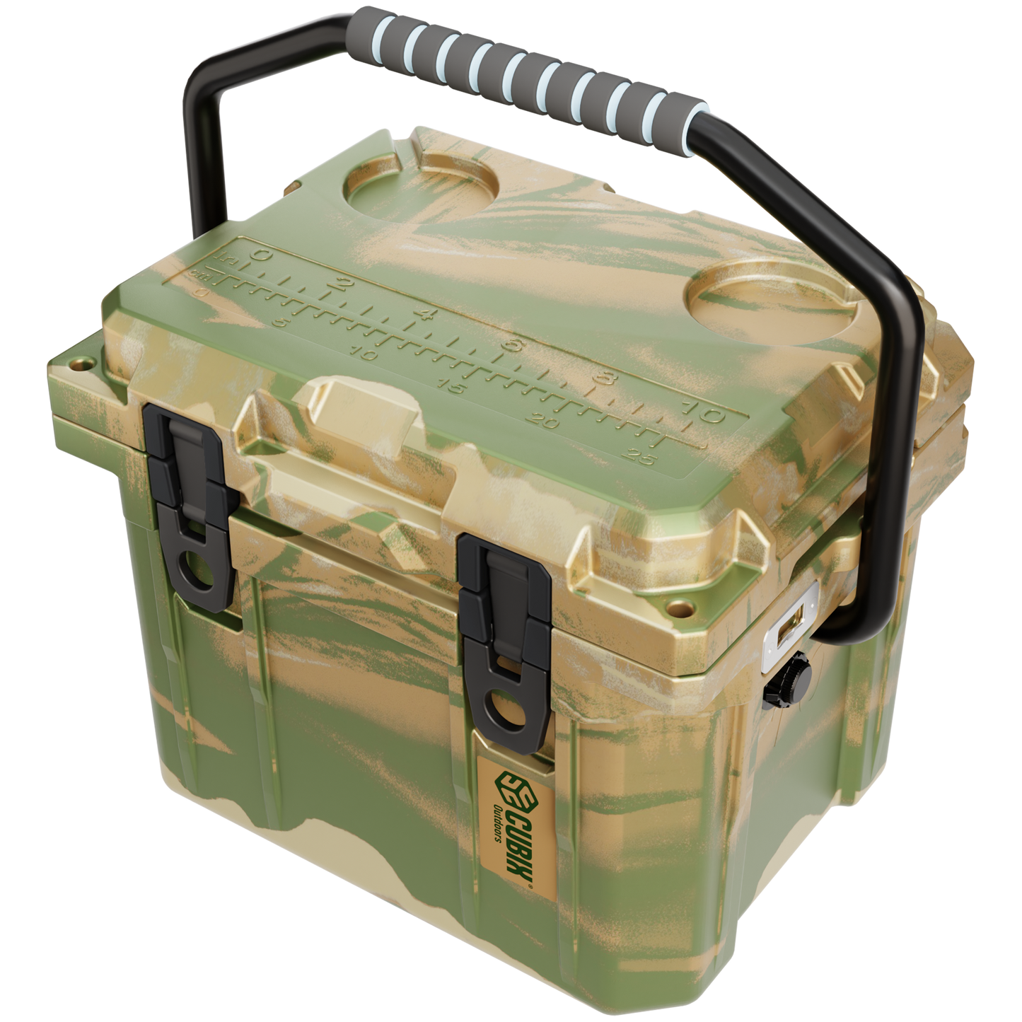 QuadraX 10QT Personal Cooler – Rotomolded Hard Cooler with 72-Hr Ice Retention & Lifetime Warranty