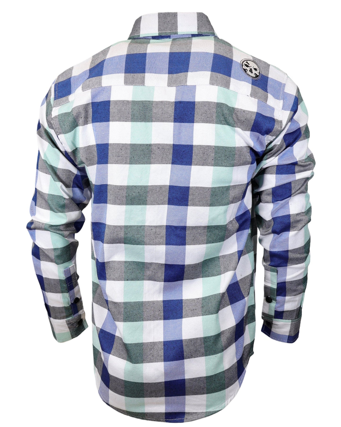 The "Sea Breeze" Flannel (Hidden Snap Collars)