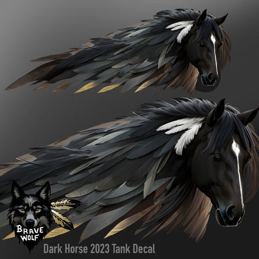 Dark Horse-2023 - Universal Tank Decal-Color