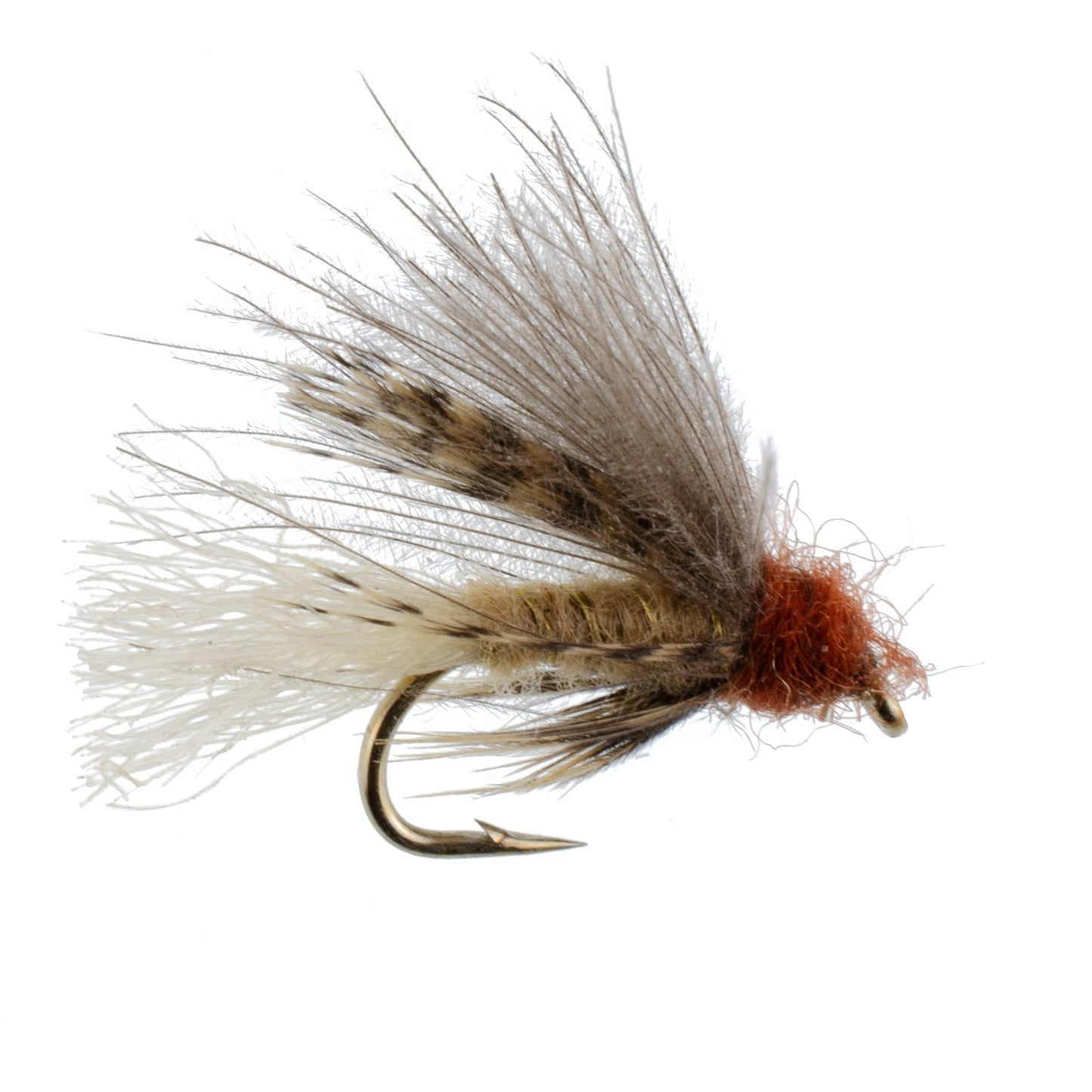 Tan CDC Caddis Emerger 12 Flies Hook Size 16