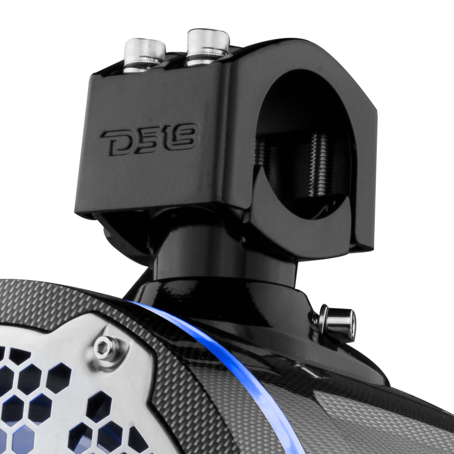 NXL 8" Marine and Powersports Towers LED RGB Lights 125 Watts Rms - Black Carbon Fiber