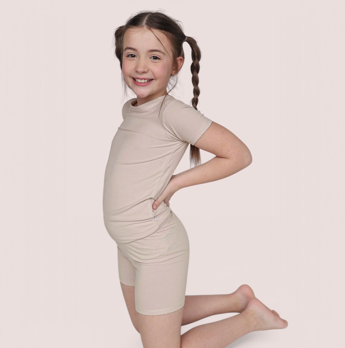 TOTALLY TAN RIB DREAM SHORT SET