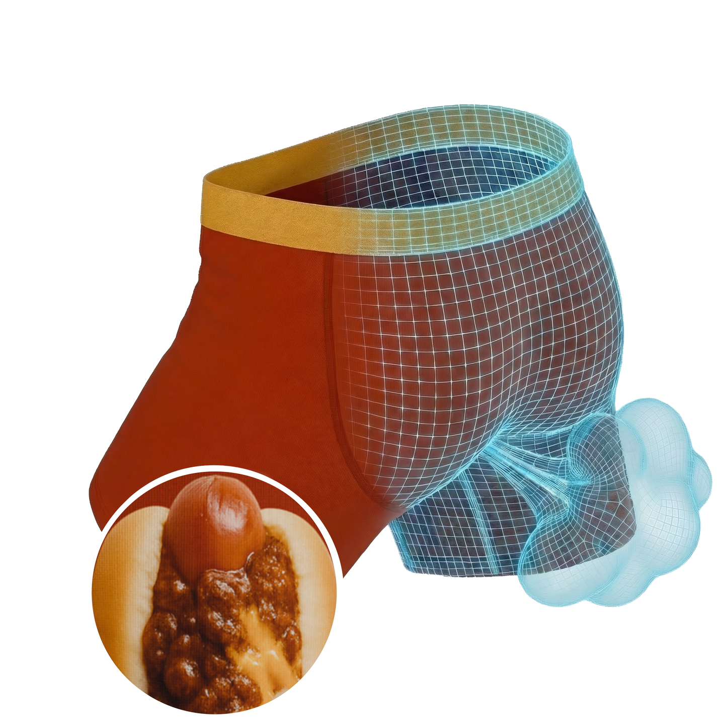 The Chili Willy | Chili Dog Fart Proof Ball Hammock® Pouch Underwear