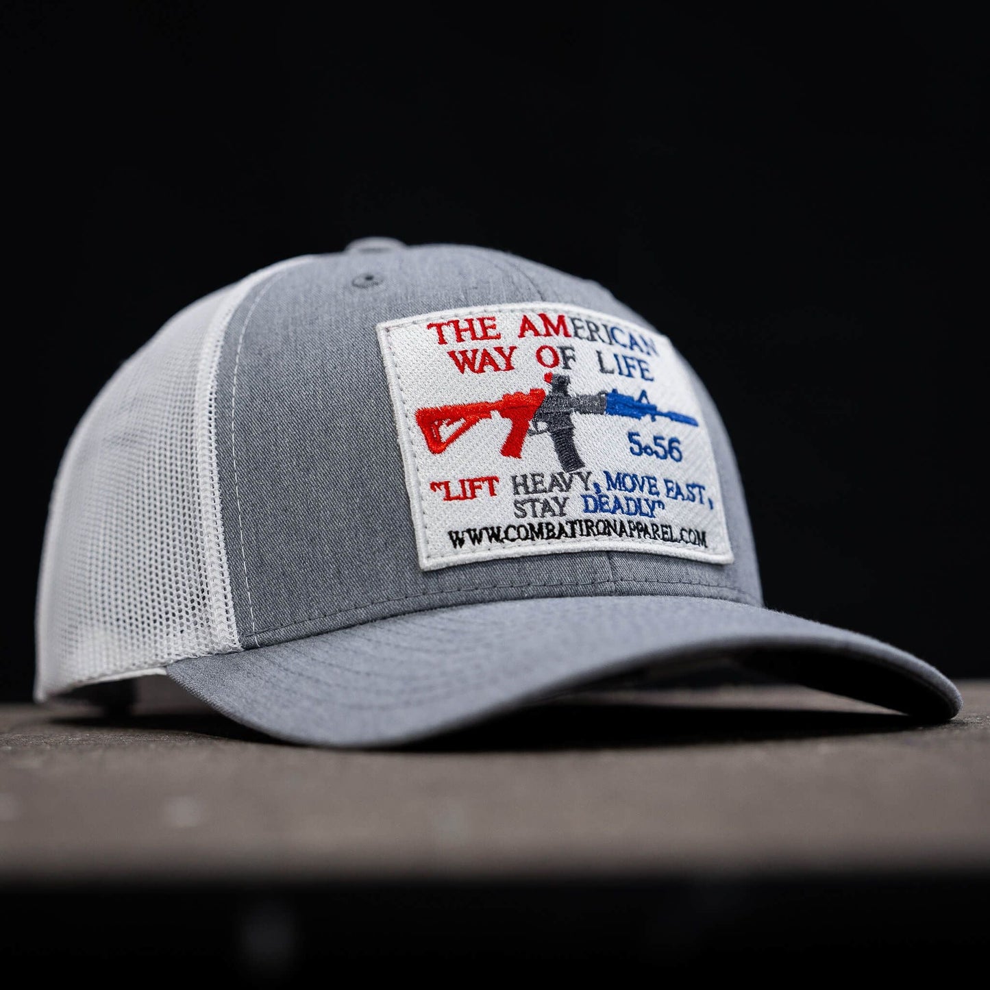 American Way Of Life White Patch Snapback Hat