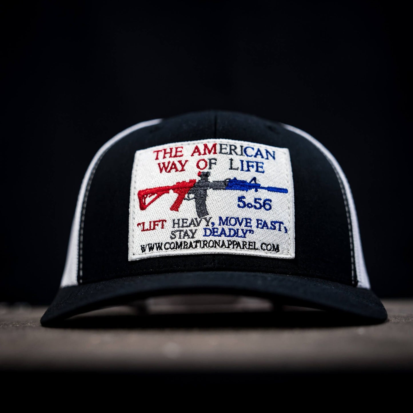 American Way Of Life White Patch Snapback Hat